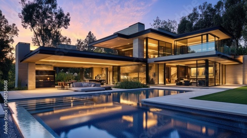 Modern house with pool