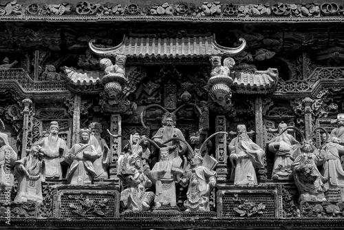 China's ancient architecture, the ancient home of the rich, Guangzhou Chen Clan Ancestral House, an integrator of Lingnan architecture photo