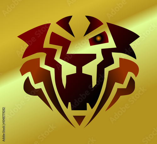 Elegant Lion Logo - Majestic and Powerful Symbol of Strength and Leadership photo