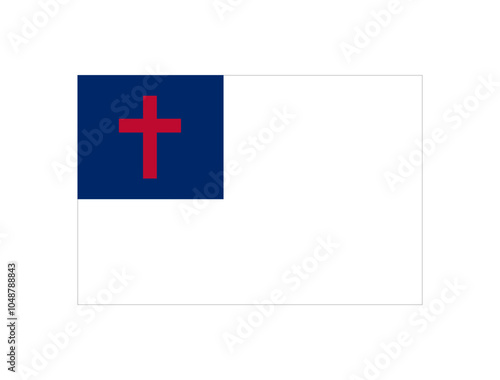 Christian cross flag photo