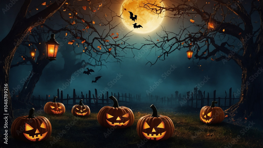 halloween background with pumpkins halloween background with pumpkins