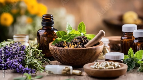 Ayurveda doctor in India using herbs and natural remedies for holistic wellness.