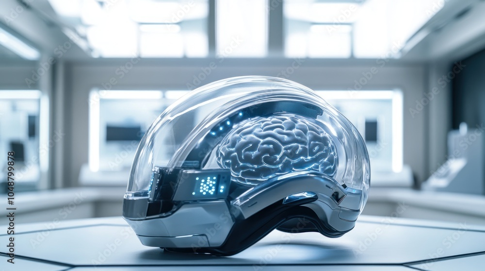 Fototapeta premium Futuristic Brain Helm