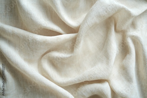 Soft Light Linen Fabric Texture Background