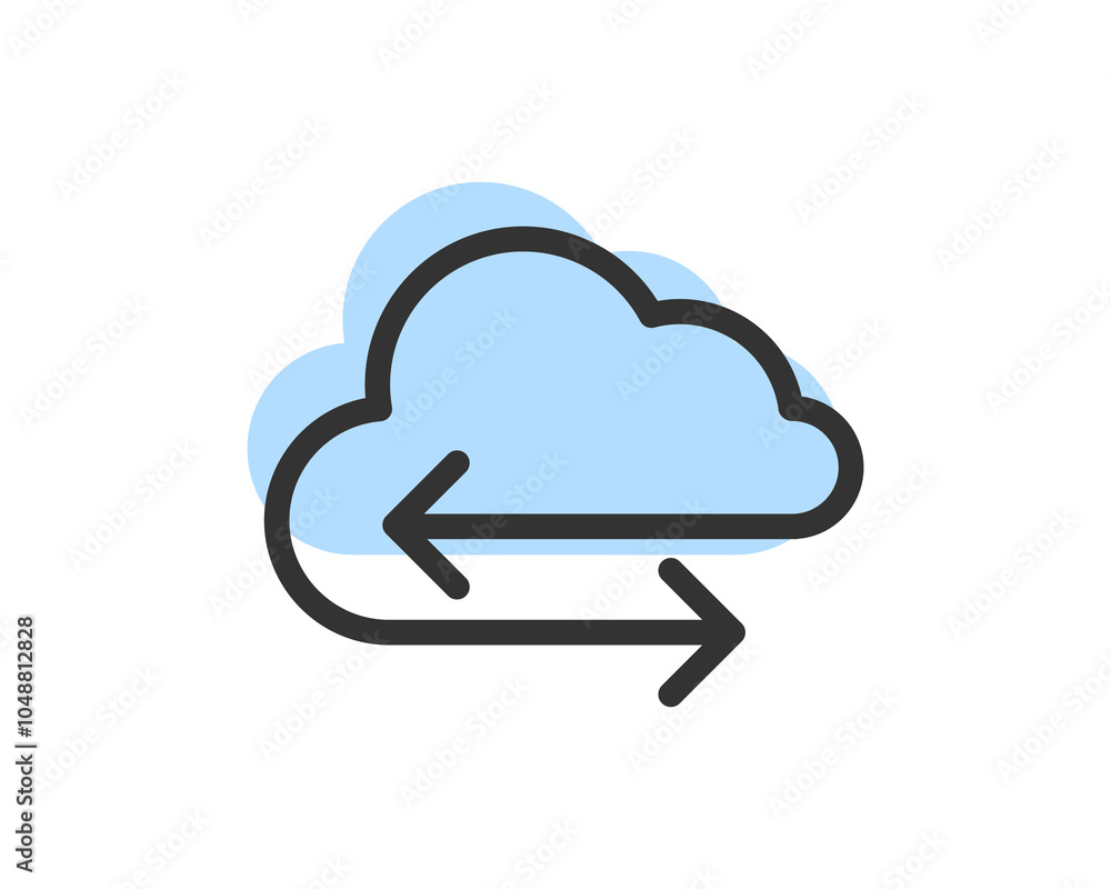 Cloud Storage And Data Transfer Vector Icon. Computing Service And Network Related Line Icons. Database And Server, Cyber Security, Digital Transformation. Cloud Storage And Data Transfer Vector Icon. Computing Service And Network Related Line Icons. Database And Server, Cyber Security, Digital Transformation.