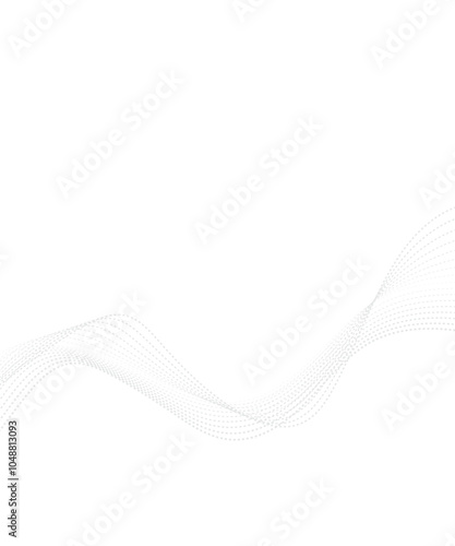 Abstract wave element for design. Digital frequency track equalizer. Stylized line art background.