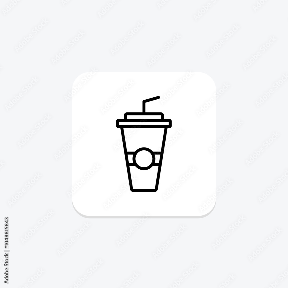 Drink line icon , vector, pixel perfect, illustrator file Drink line icon , vector, pixel perfect, illustrator file
