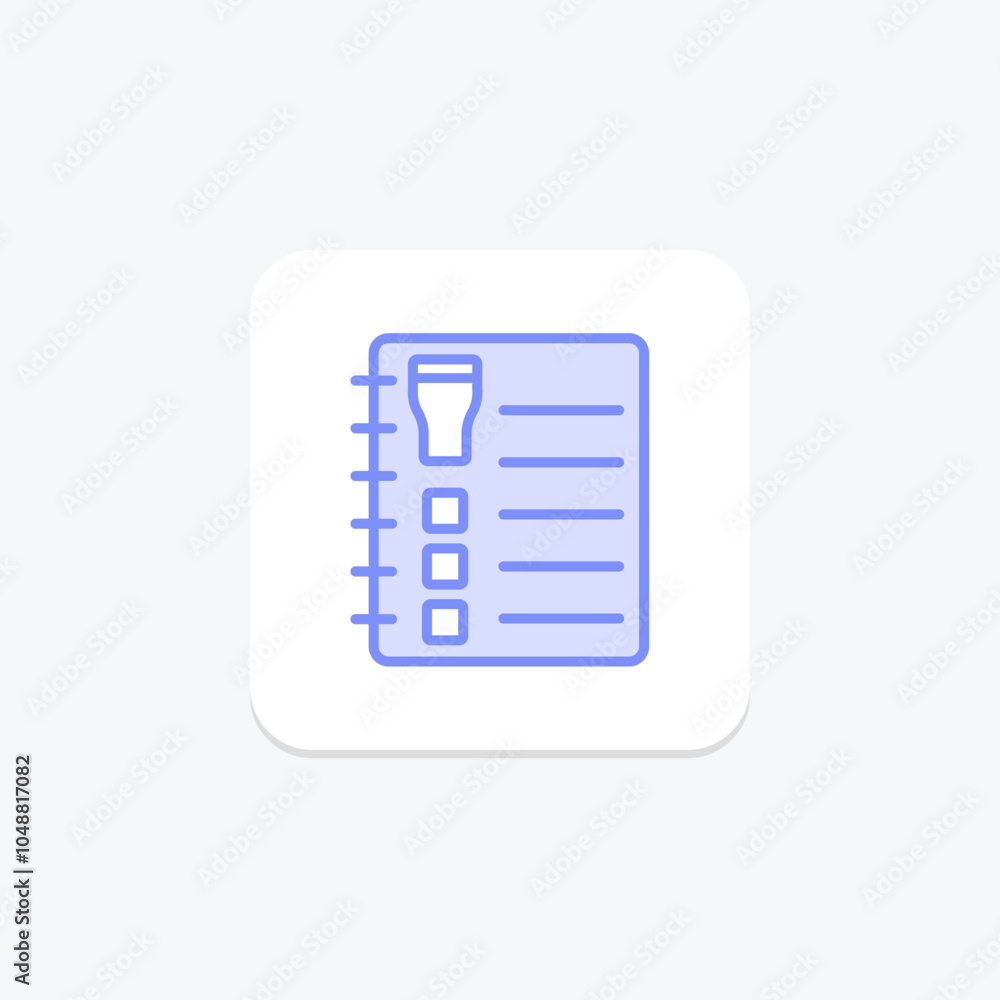 Drink Menu duotone line icon , vector, pixel perfect, illustrator file Drink Menu duotone line icon , vector, pixel perfect, illustrator file