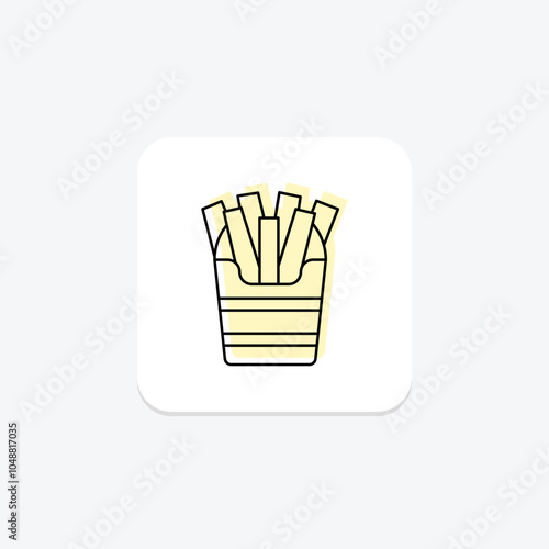 Food and Drink Pairing color shadow thinline icon , vector, pixel perfect, illustrator file