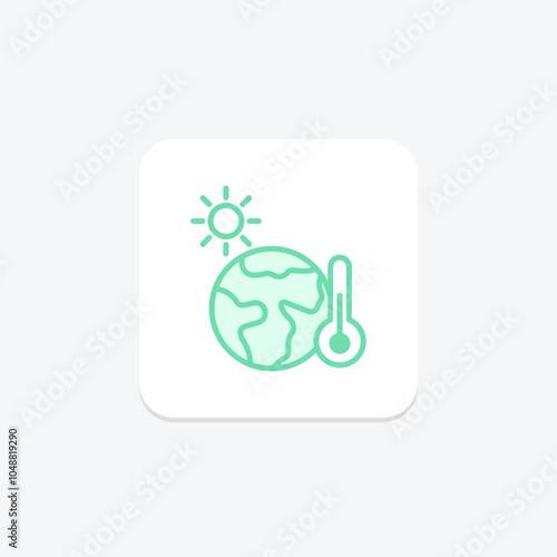 Cool Climate icon, climate, weather, nature, temperature duotone line icon, editable vector icon, pixel perfect, illustrator ai file