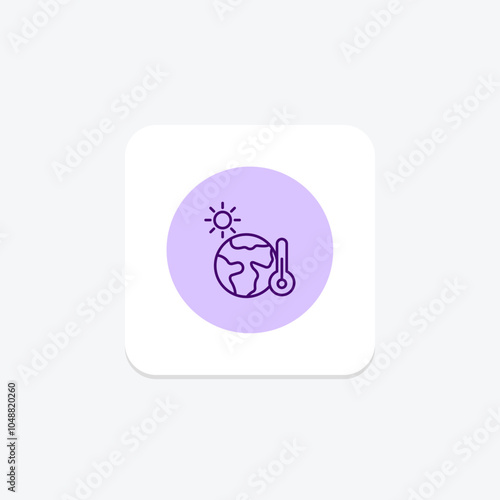 Cool Climate icon, climate, weather, nature, temperature pentaglow , editable vector icon, pixel perfect, illustrator ai file