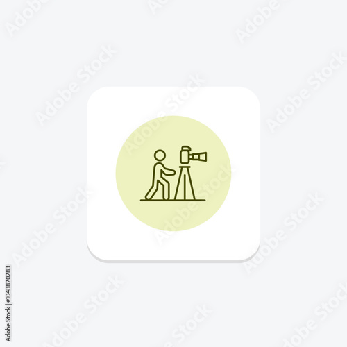 Photography icon, camera, photo, art, picture pentaglow , editable vector icon, pixel perfect, illustrator ai file