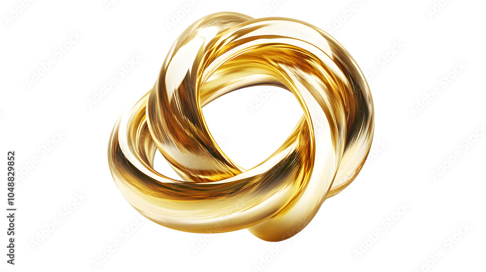 Gilded whirl on transparent background, isolated on white background Gilded whirl on transparent background, isolated on white background