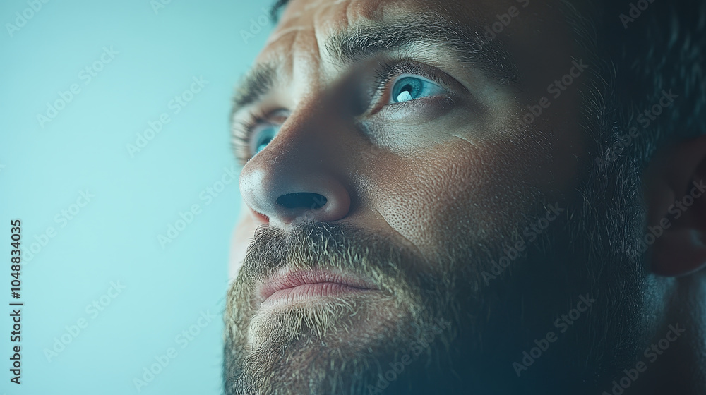 Fototapeta premium Introspective Doctor in Cinematic Portrait