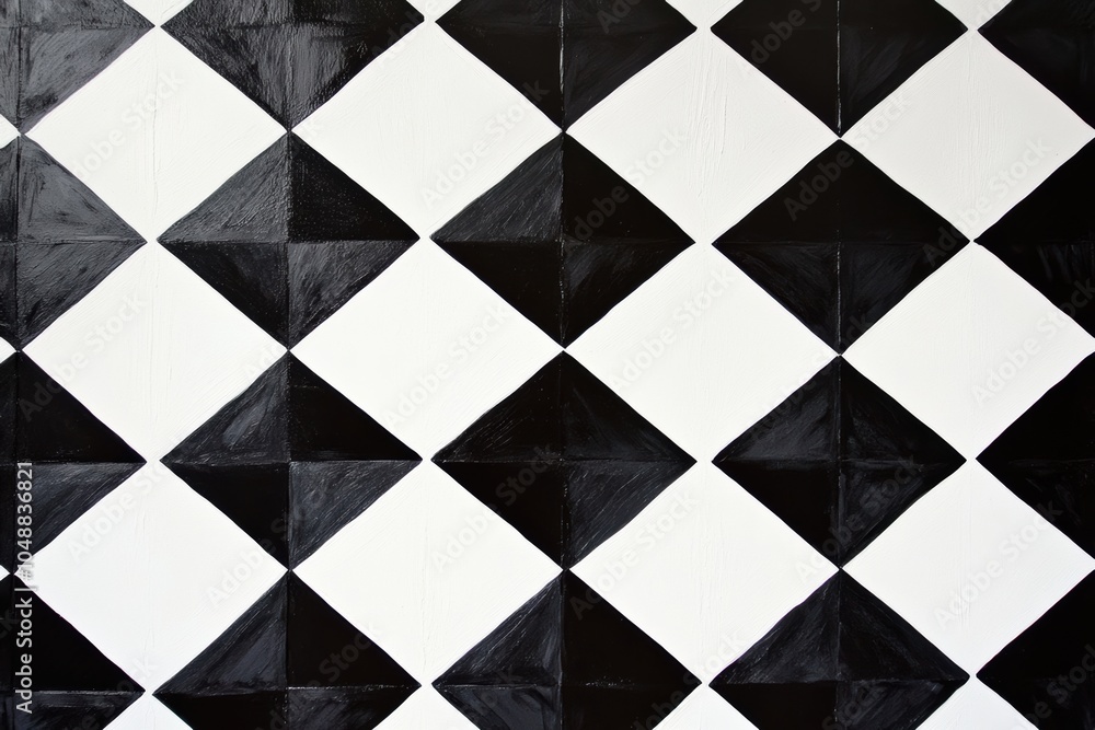 High-contrast black & white pattern with geometric shapes, modern yet classic feel, symmetrical and precise, impactful contrast High-contrast black & white pattern with geometric shapes, modern yet classic feel, symmetrical and precise, impactful contrast