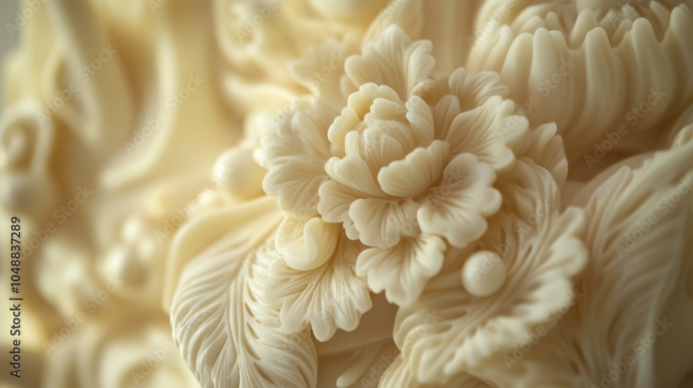 Intricate candle relief carving, featuring detailed floral motifs and decorative patterns. Intricate candle relief carving, featuring detailed floral motifs and decorative patterns.