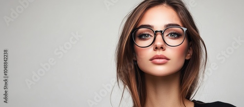 woman against a plain backg...