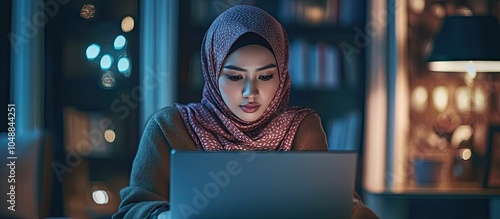 Portrait of an Asian Muslim...