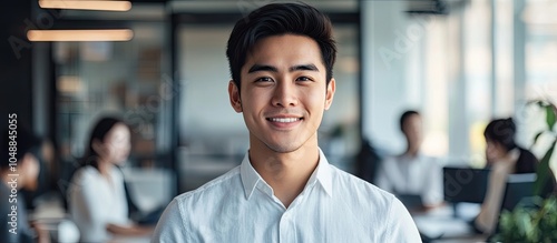 Smiling young Asian busines...