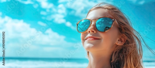 Beautiful teenage girl wear...