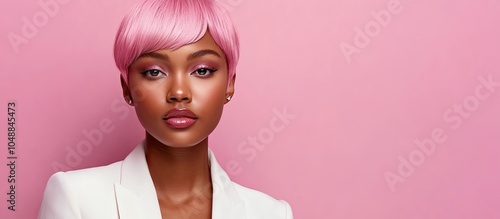 Young woman in a white blaz...