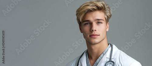Studio image of a young att...