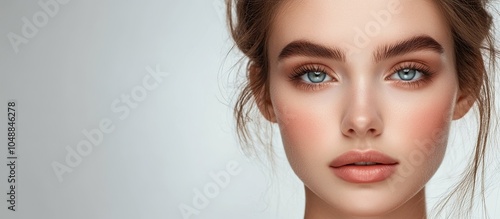 The lovely face of a beauti...