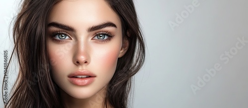 Beautiful young brunette wo...