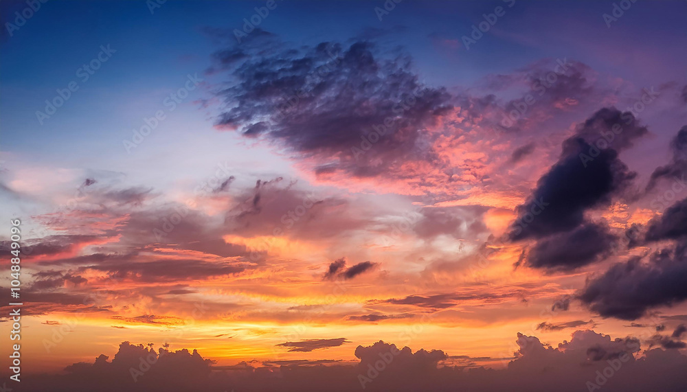 Fototapeta premium Beautiful sky background after sunset