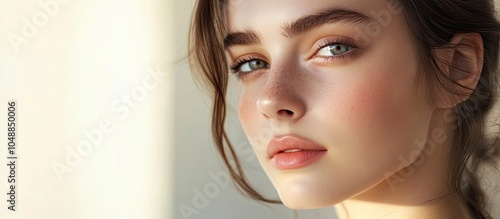 Beautiful young brunette wo...