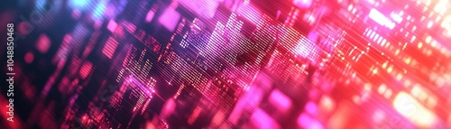 Wallpaper Mural Vibrant abstract background featuring colorful patterns and geometric shapes, ideal for technology and digital themes. Torontodigital.ca