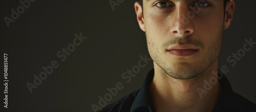 Unedited male portrait in a...