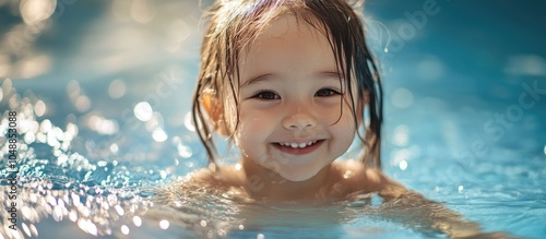 Adorable little girl in a s...