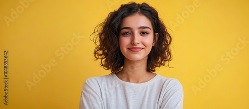 Portrait of a cheerful attr...