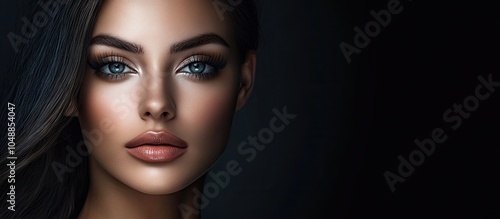 Beautiful woman with stunni...