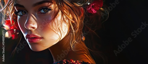 Beautiful Quirky Girl. with...