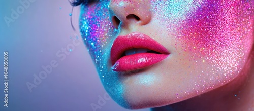 Fashion model portrait of a...