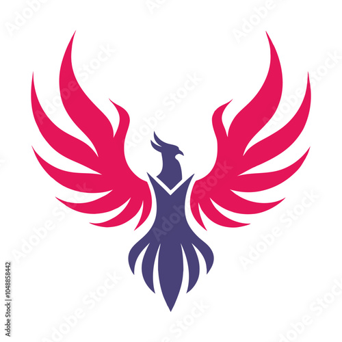 Phoenix Vector Design Symbolizing Strength and Rebirth