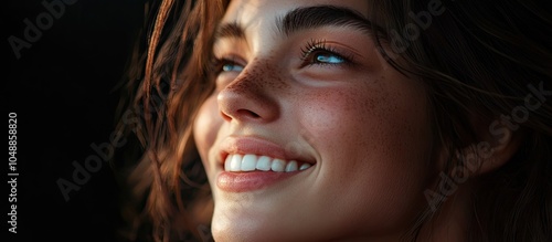 Close up portrait of a youn...