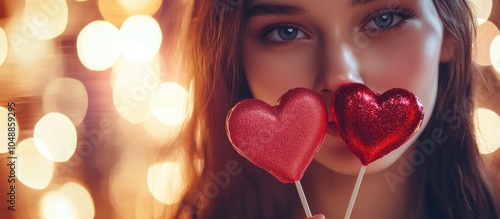 Valentine s lovely brunette...