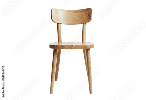 Wallpaper Mural wooden chair isolated on white Torontodigital.ca