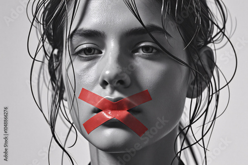 photo illustration of freedom of speech and expression