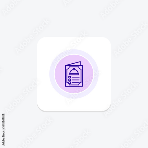 Food Menu color circle icon , vector, pixel perfect, illustrator file