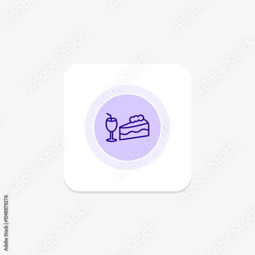 Food Festivity color circle icon , vector, pixel perfect, illustrator file