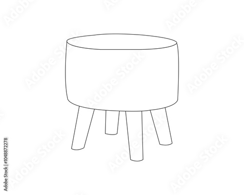 FURNITURE - thin line vector icon . Pixel perfect. Editable stroke.