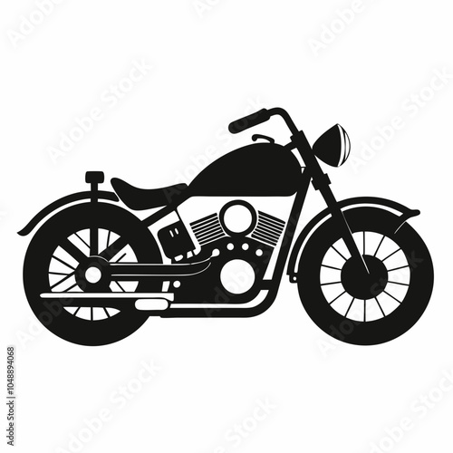 Bike silhouette vector illustration