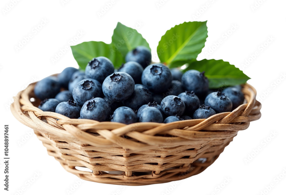 blueberries in a basket blueberries in a basket