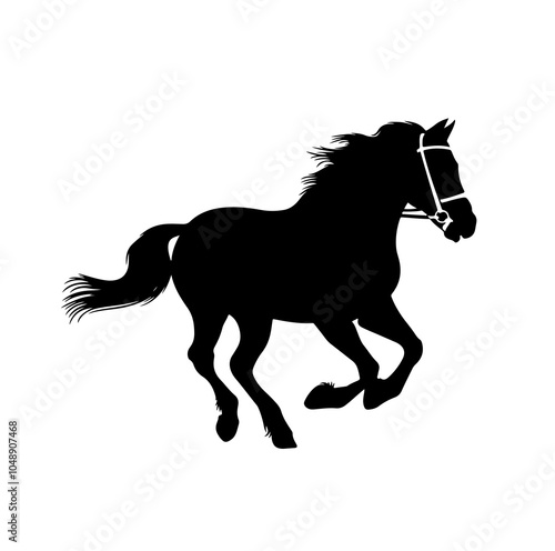 horse vector Sihlouette isolated on white background