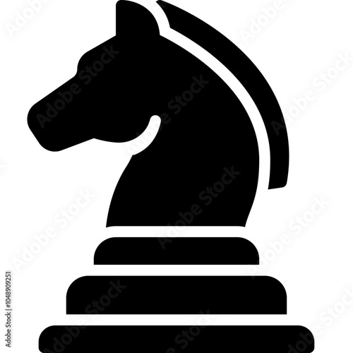 chess horse vector illustration