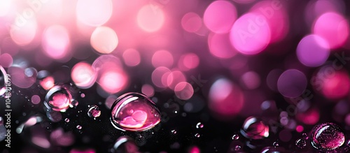 Black and pink oil bubbles ...